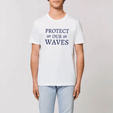 T-shirt homme en coton bio - Protect our waves